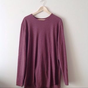 Pacsun Long Sleeve Scallop T Shirt